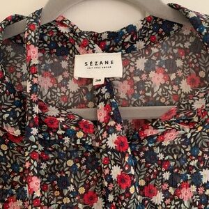 Sézane Floral Blouse GUC size M/EU36